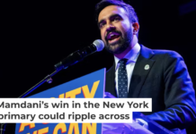 New York mayoral candidate Zohran Mamdani speaks to supporters in Brooklyn on May 4, 2025. Madison Swart/Hans Lucas/AFP via Getty Images